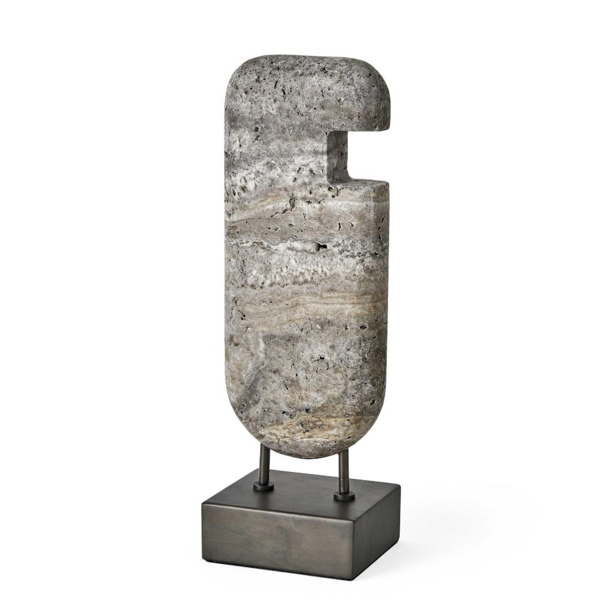 Ancient Lore Sculpture – Tall Travertine