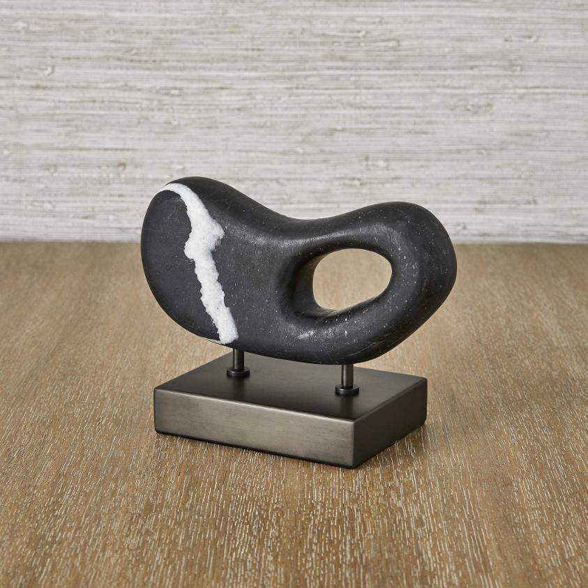 Single Vision Sculpture in Black Marble