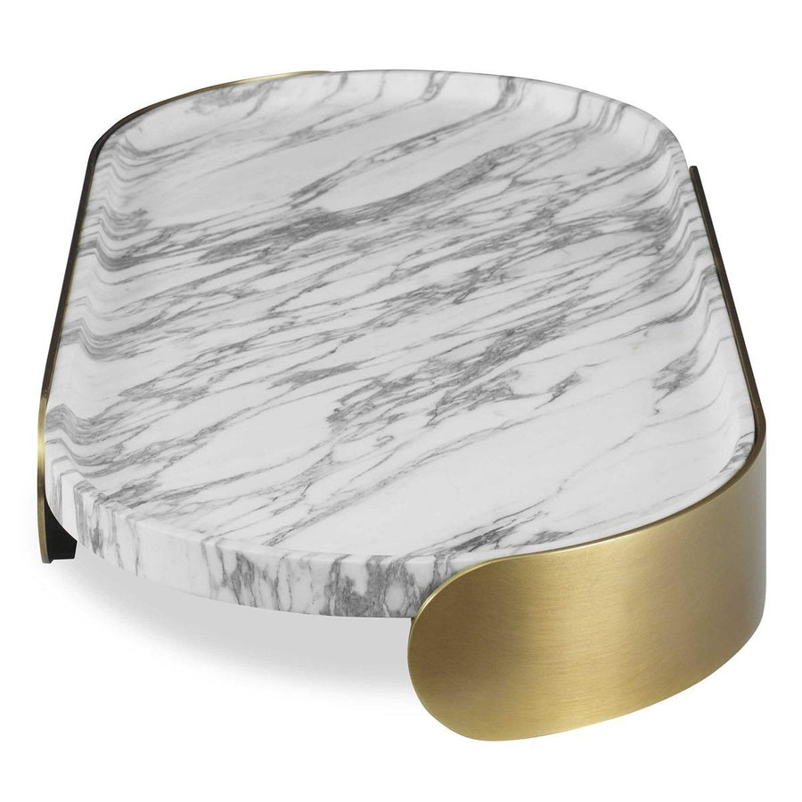 Lozenge Tray – Arabescato Marble