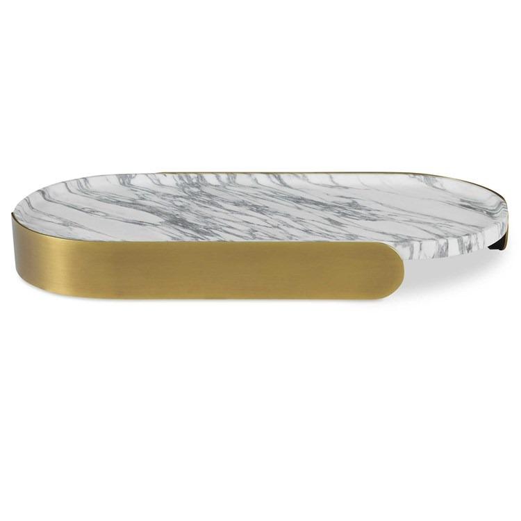 Lozenge Tray – Arabescato Marble