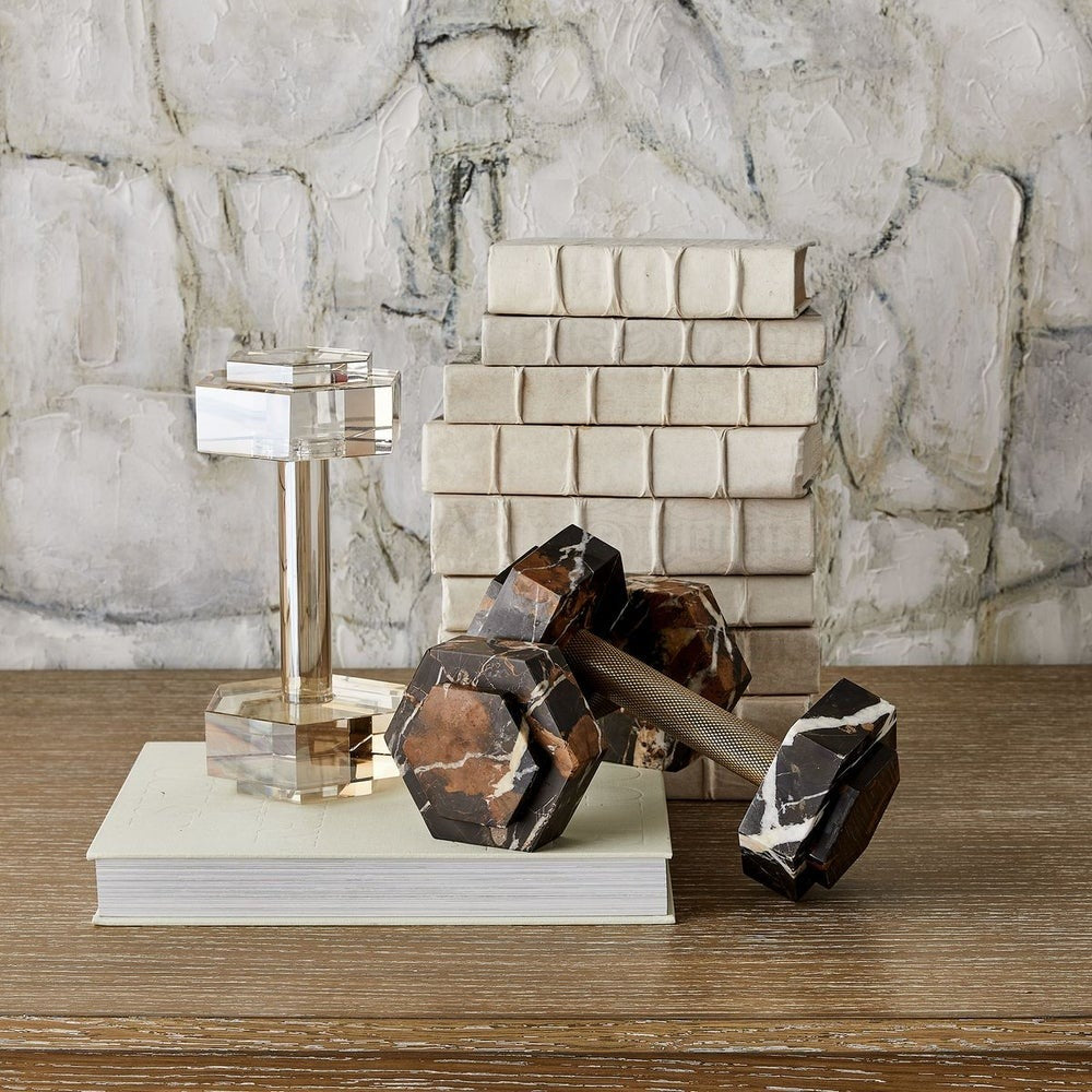 Dumbbell Sculpture – Crystal