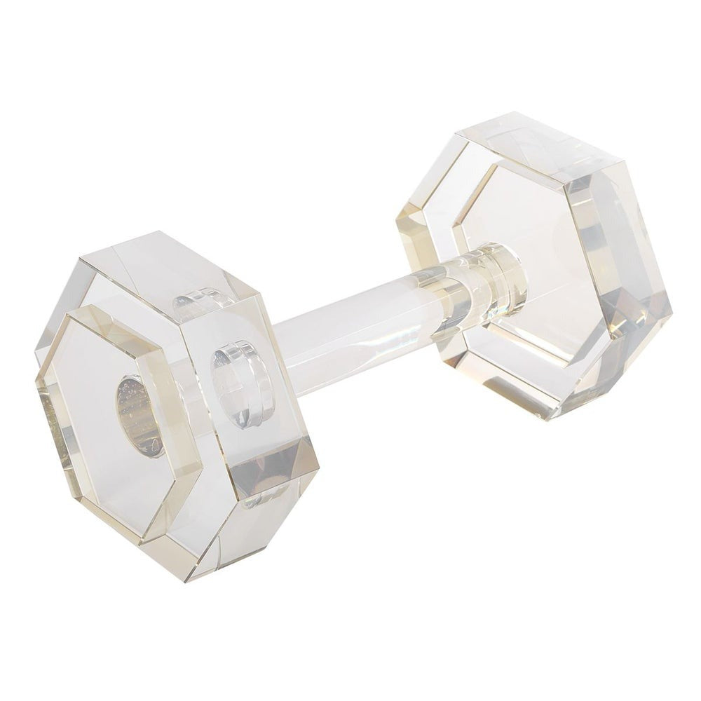 Dumbbell Sculpture – Crystal