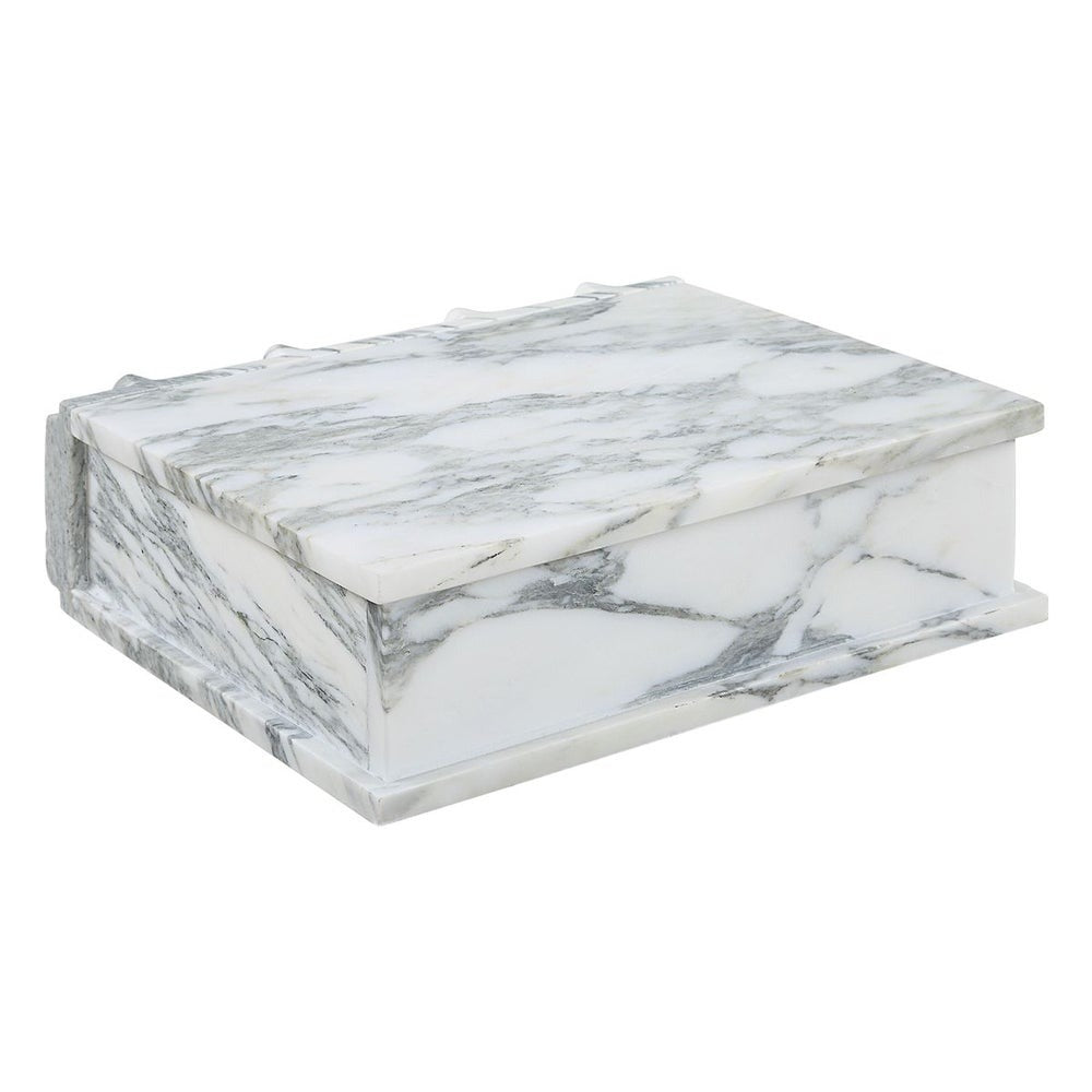 Novel Box – Arabescato Marble, Large