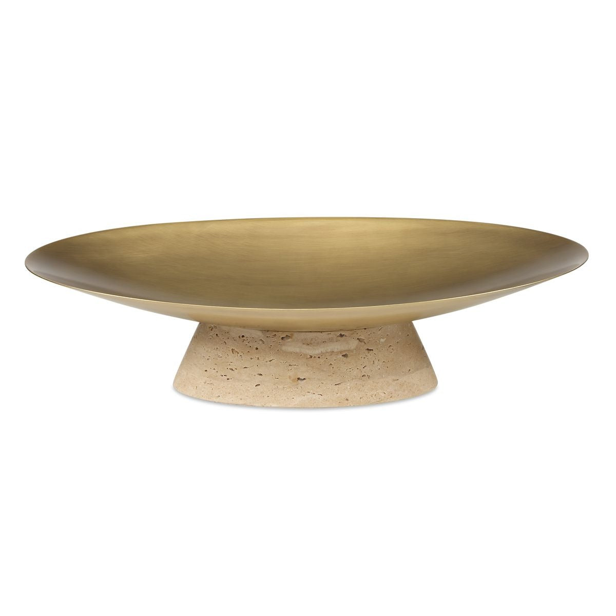 Coup de Grace Low Bowl – Travertine