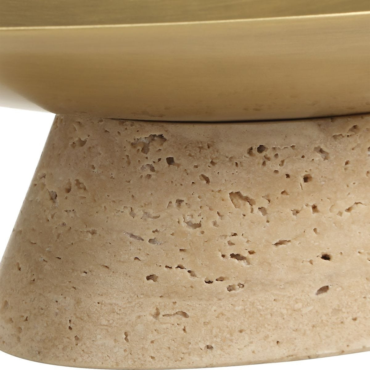 Coup de Grace Low Bowl – Travertine