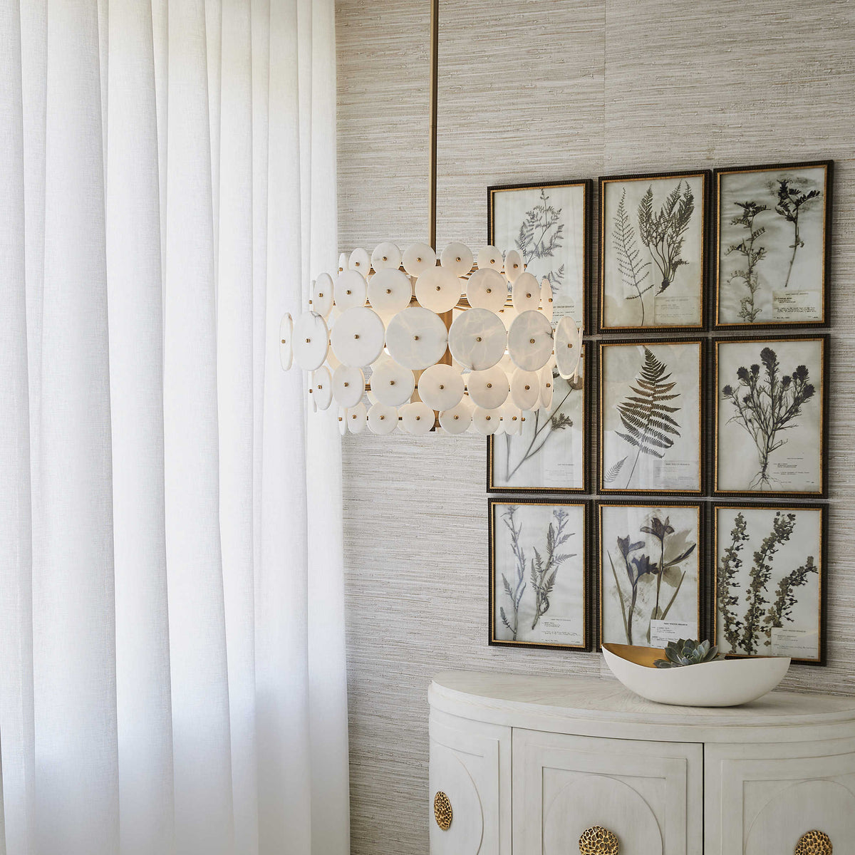Alabaster Radiance 8 Light Pendant