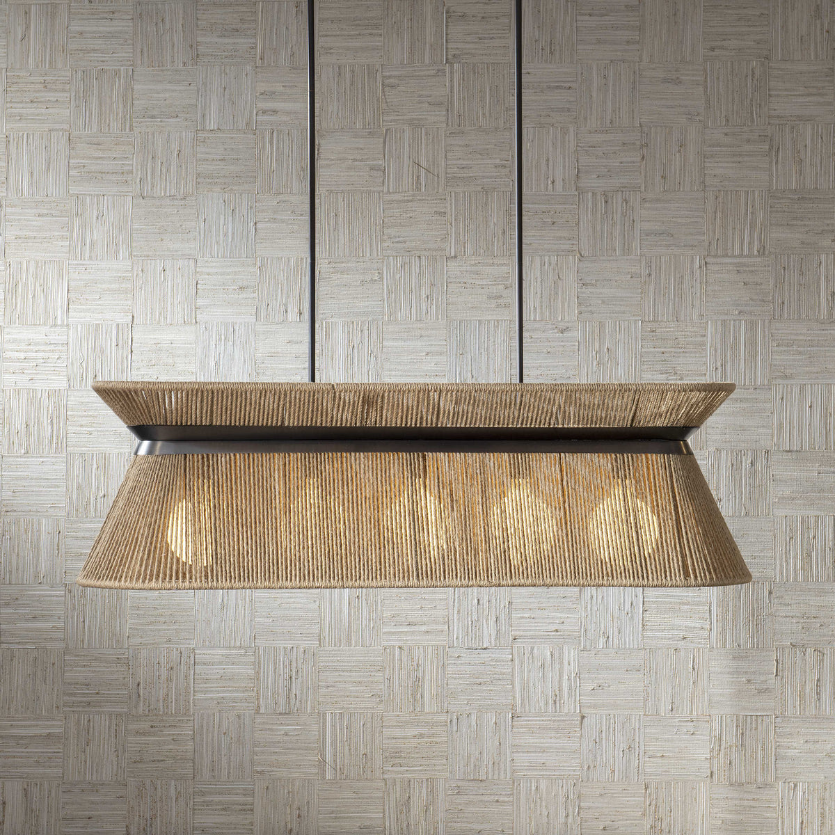 Highly Strung 5 Light Linear Pendant – Natural
