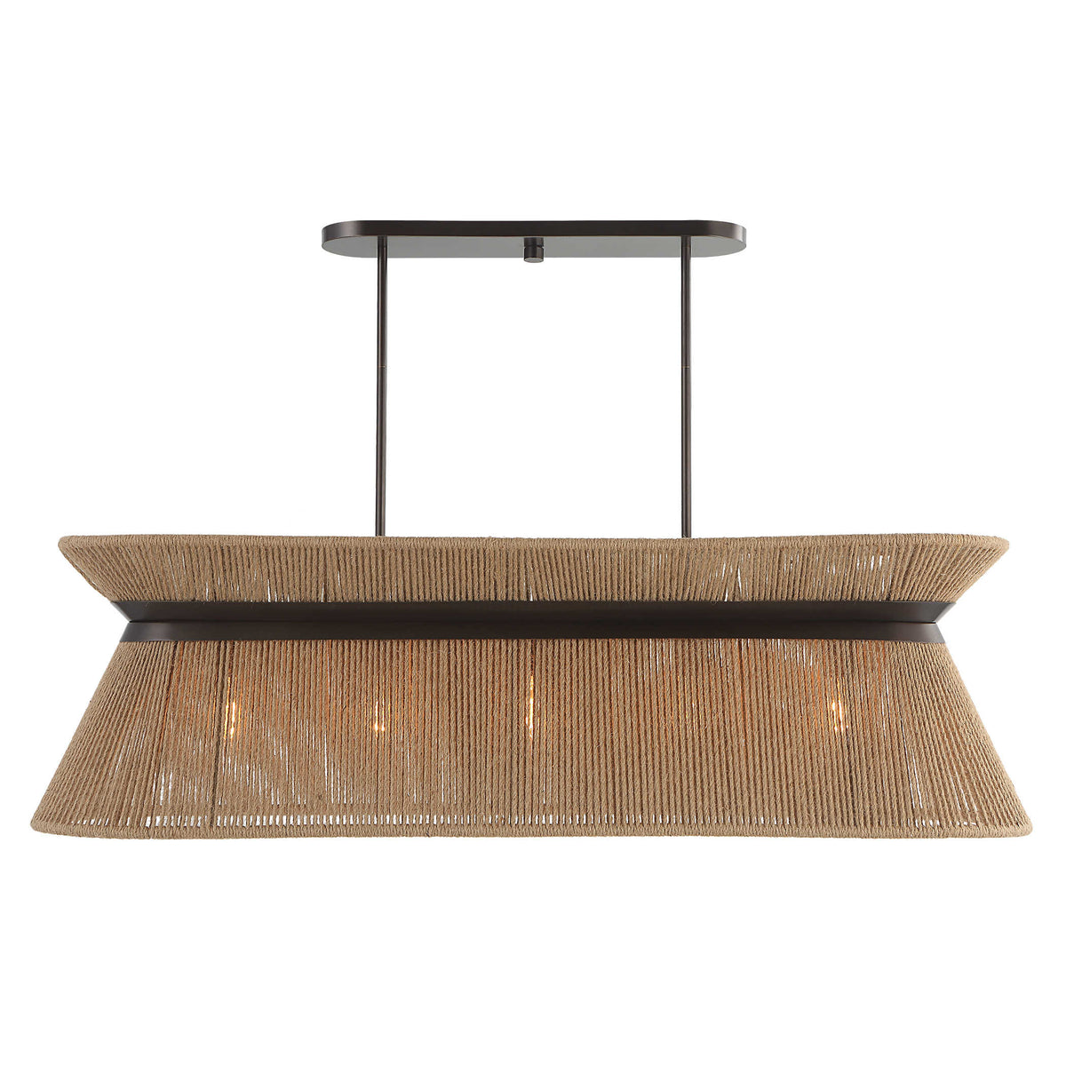 Highly Strung 5 Light Linear Pendant – Natural