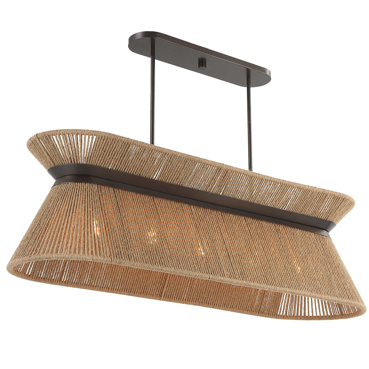 Highly Strung 5 Light Linear Pendant – Natural