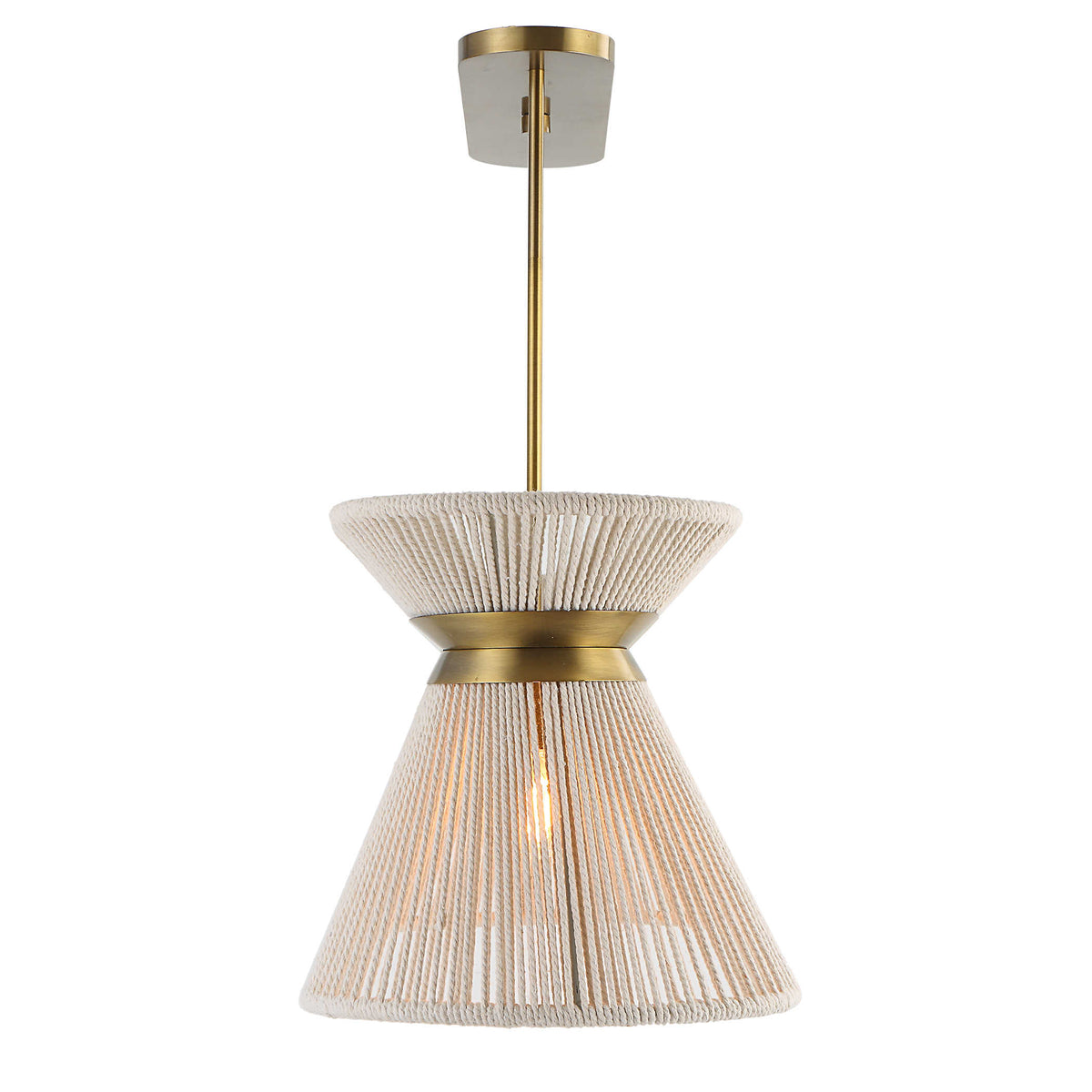 Highly Strung 5 Light Linear Pendant – White