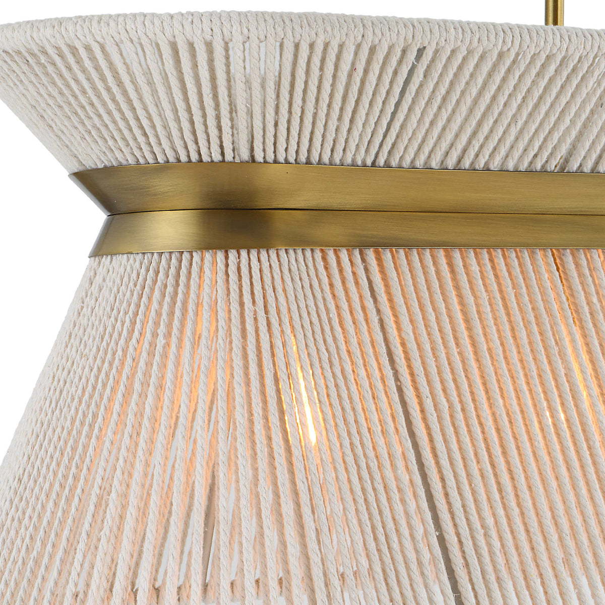 Highly Strung 5 Light Linear Pendant – White