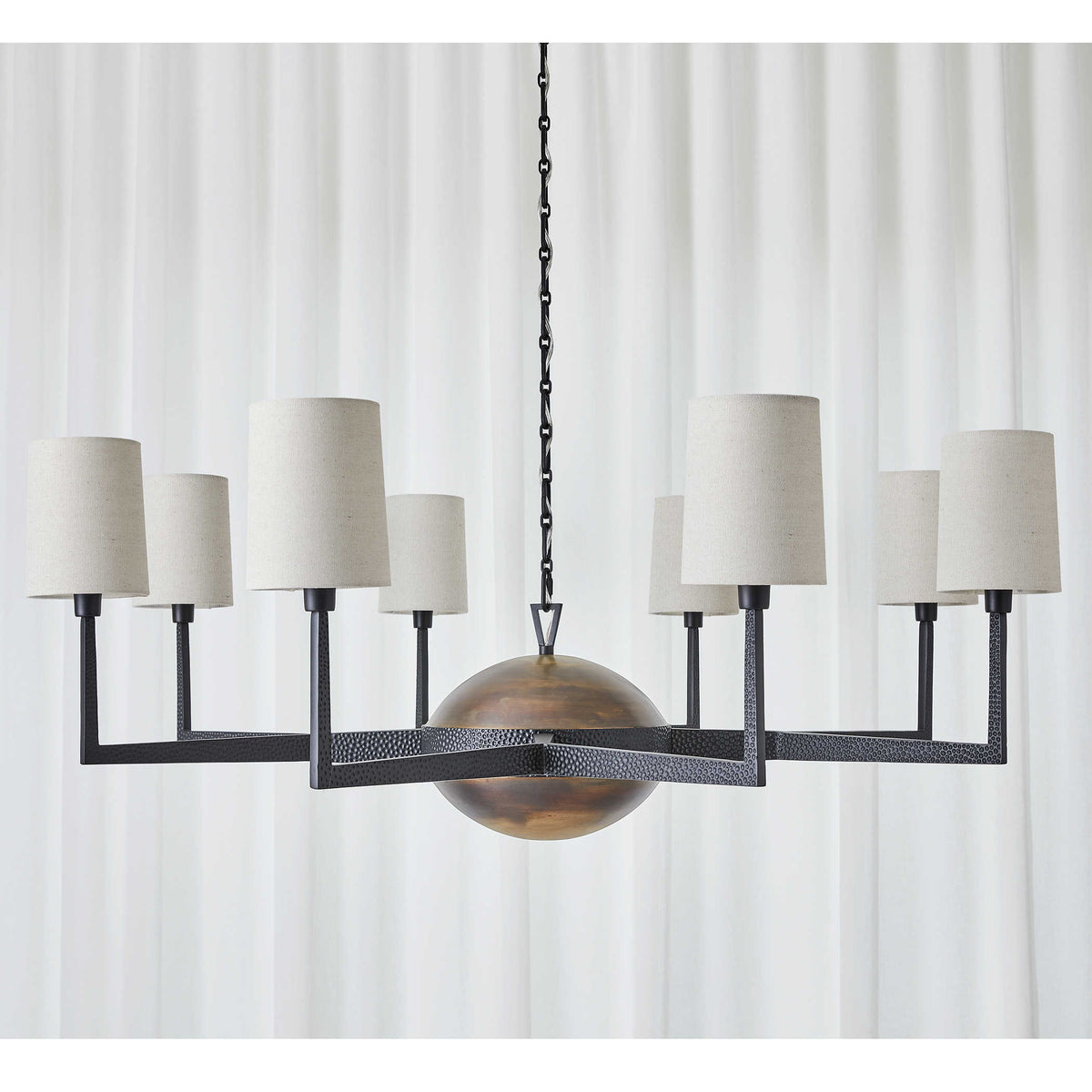 Open Arms 8 Light Chandelier