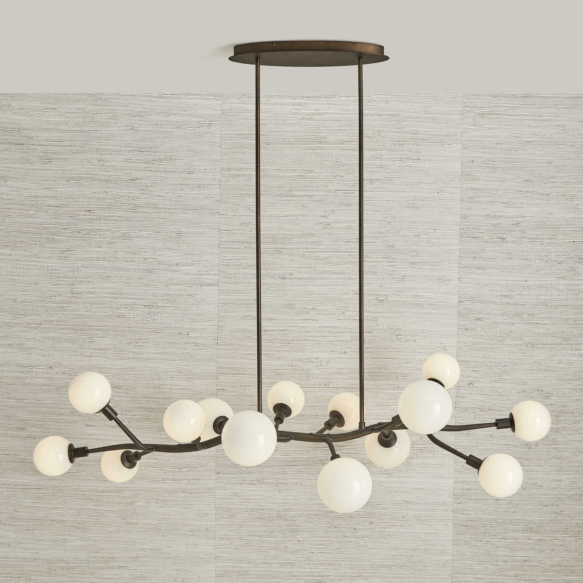 Meandering 14 Light Pendant – Bronze