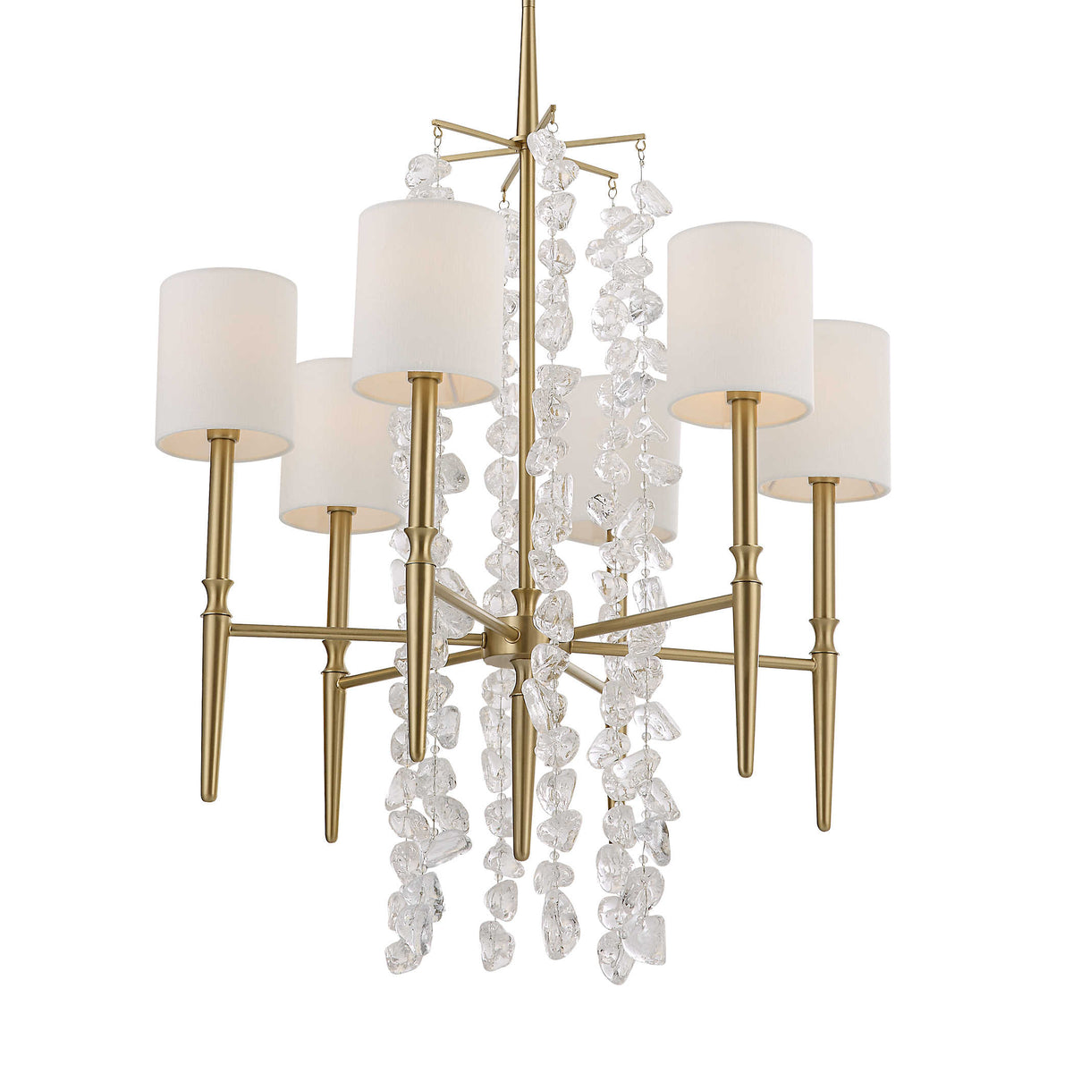 Waterfall 6 Light Chandelier
