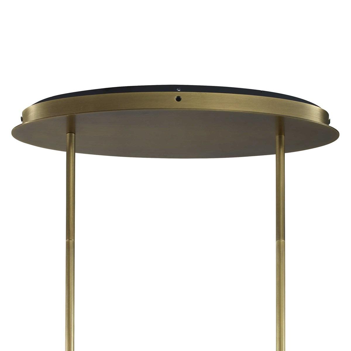 Meandering 14 Light Pendant – Antique Brass