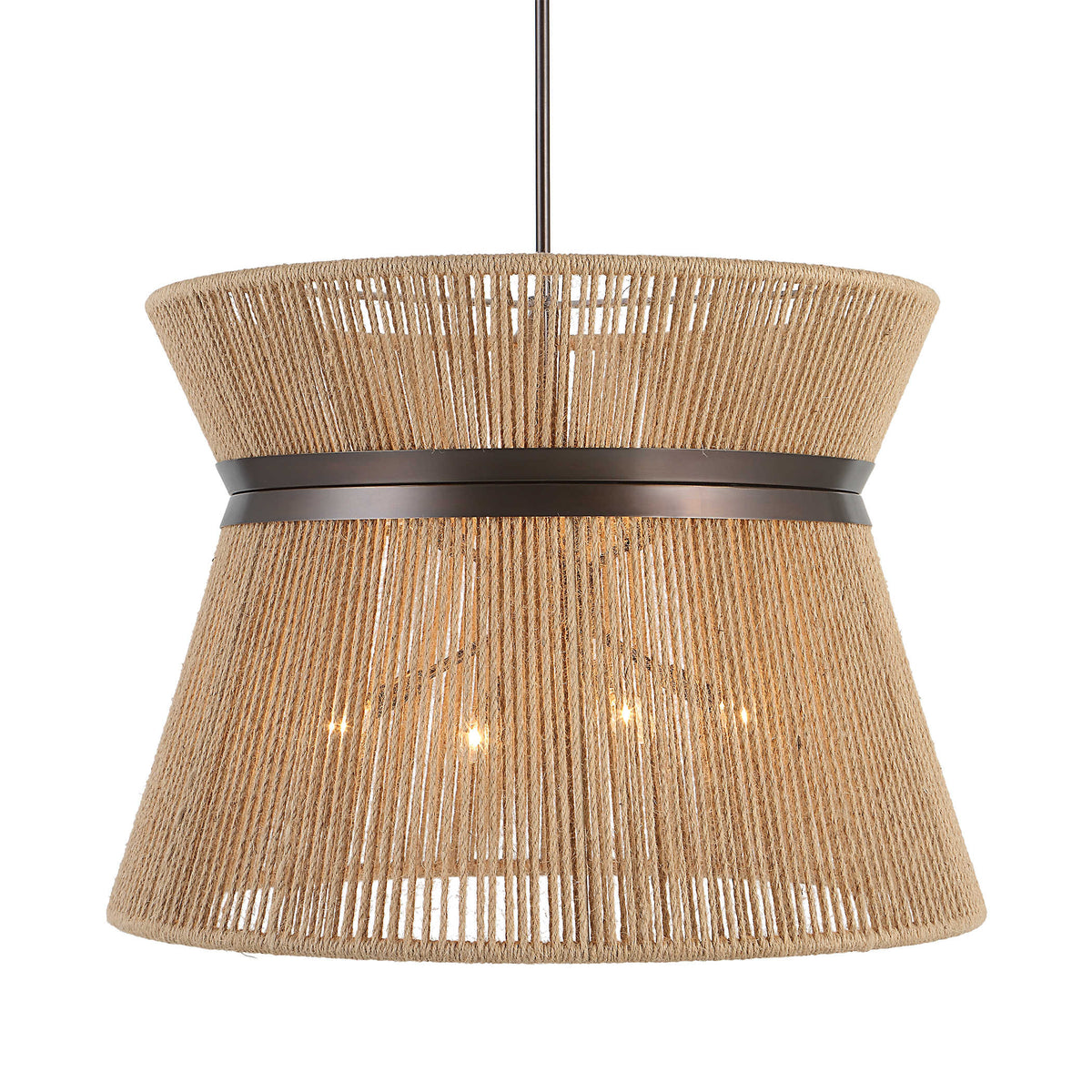Highly Strung 8 Light Pendant – Natural