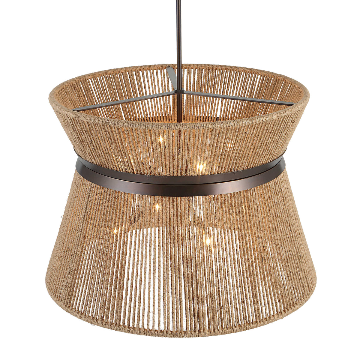 Highly Strung 8 Light Pendant – Natural