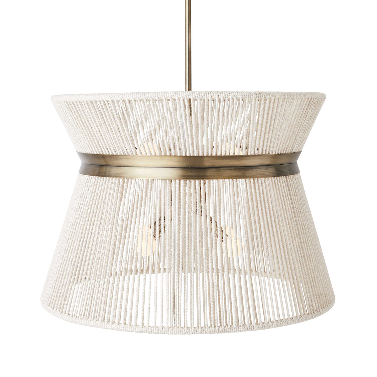 Highly Strung 8 Light Pendant – White