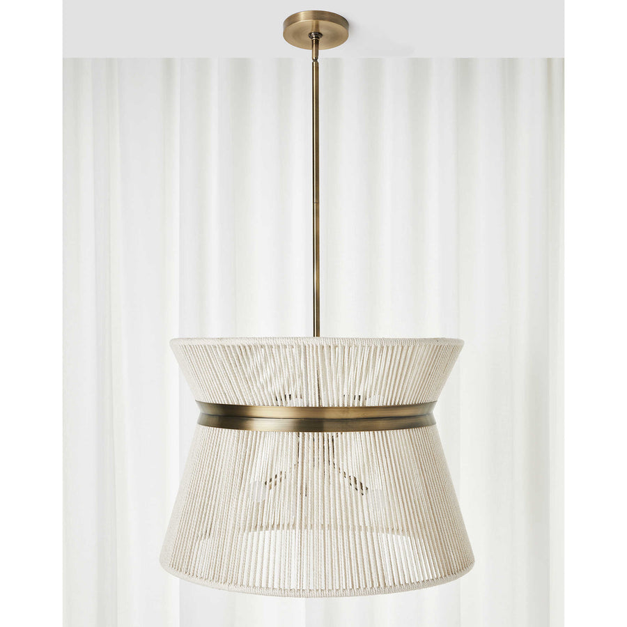 Highly Strung 8 Light Pendant – White