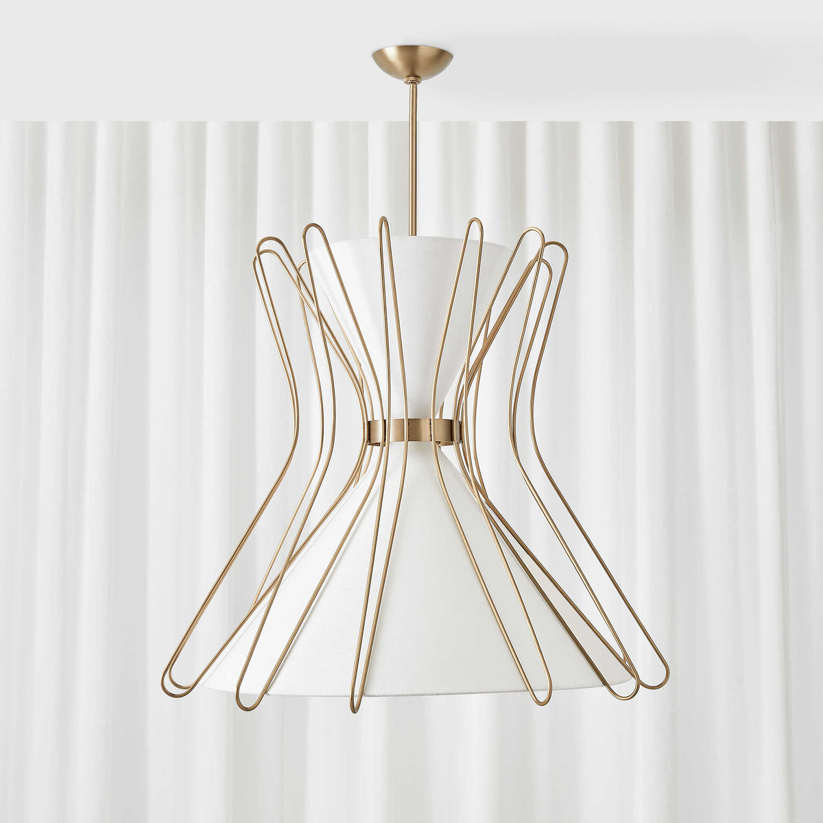 Boomerang Pendant – Brass, Large
