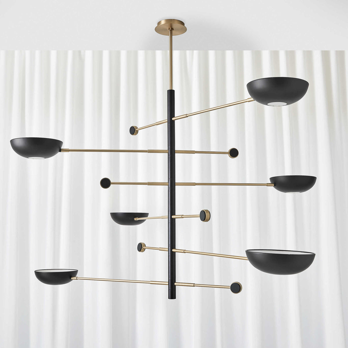 Swinger 6 Light Pendant – Black