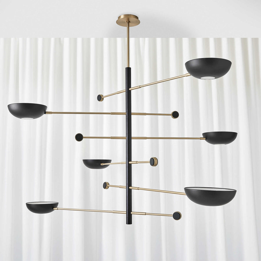 Swinger 6 Light Pendant – Black