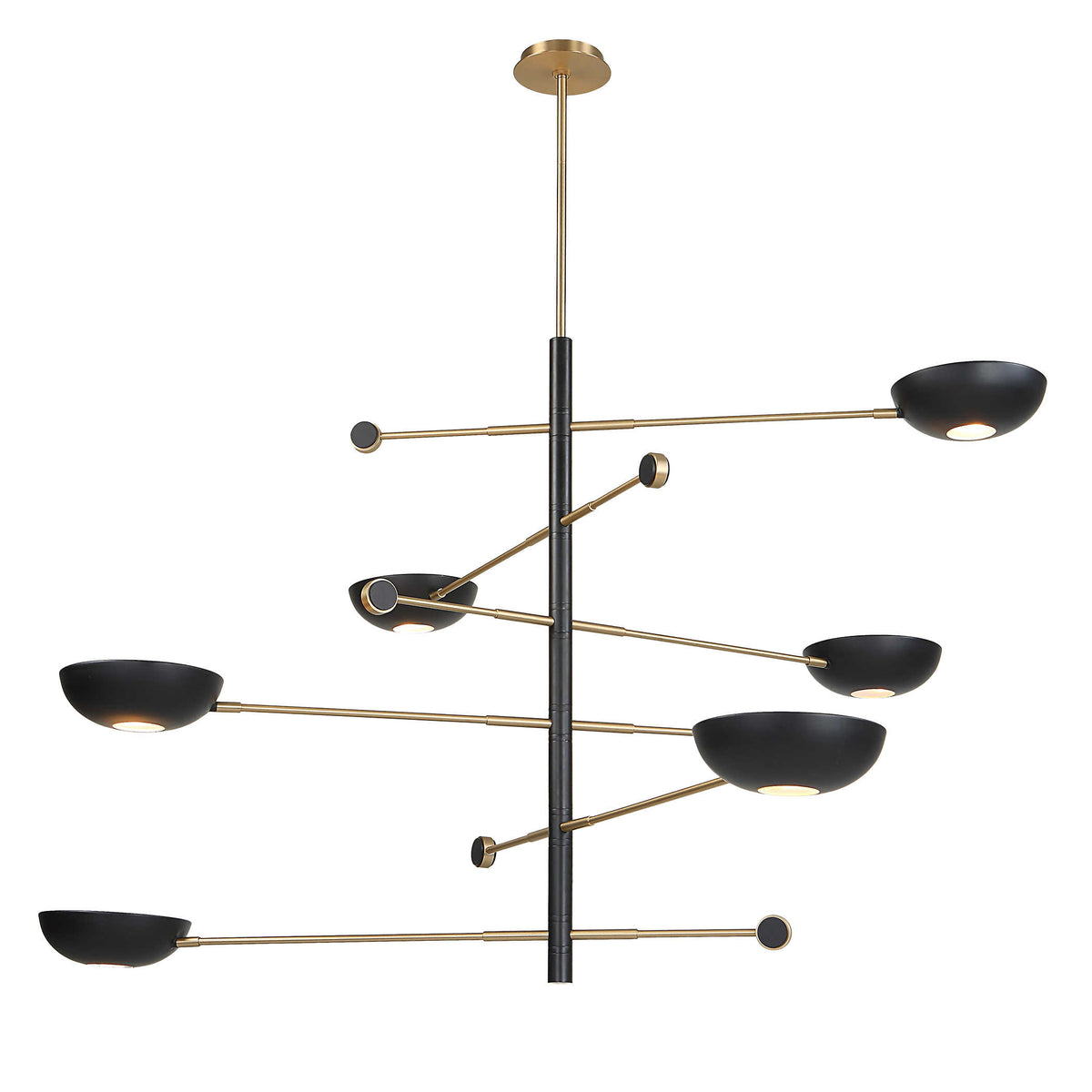 Swinger 6 Light Pendant – Black