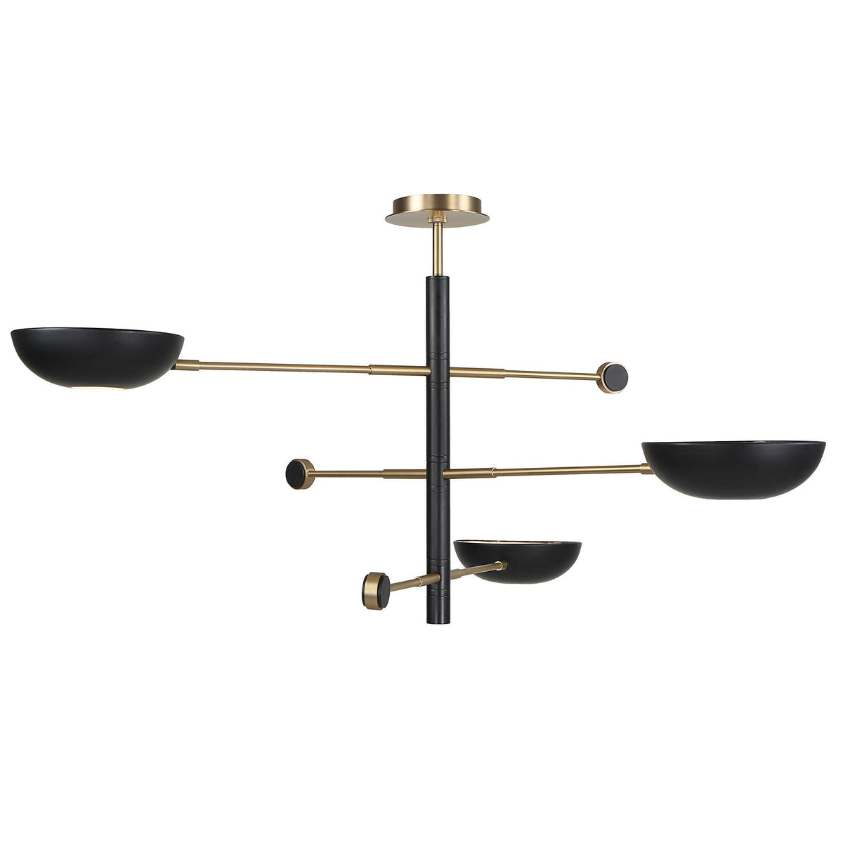 Swinger 3 Light Pendant – Black