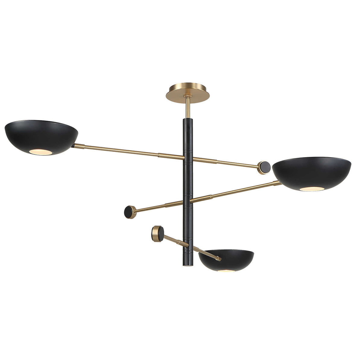 Swinger 3 Light Pendant – Black