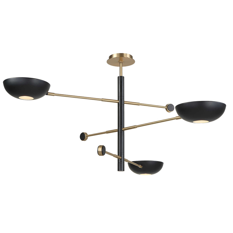 Swinger 3 Light Pendant – Black
