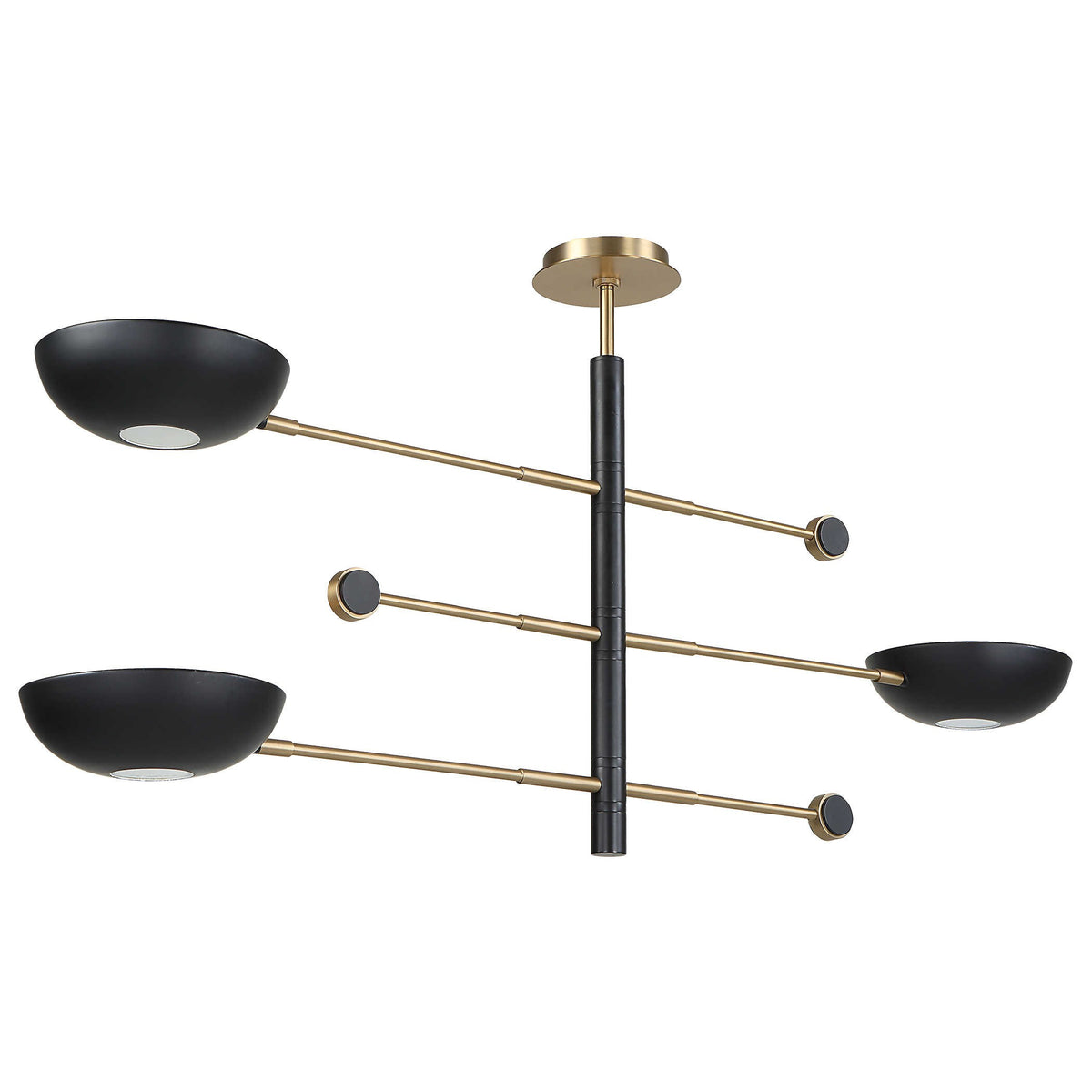 Swinger 3 Light Pendant – Black
