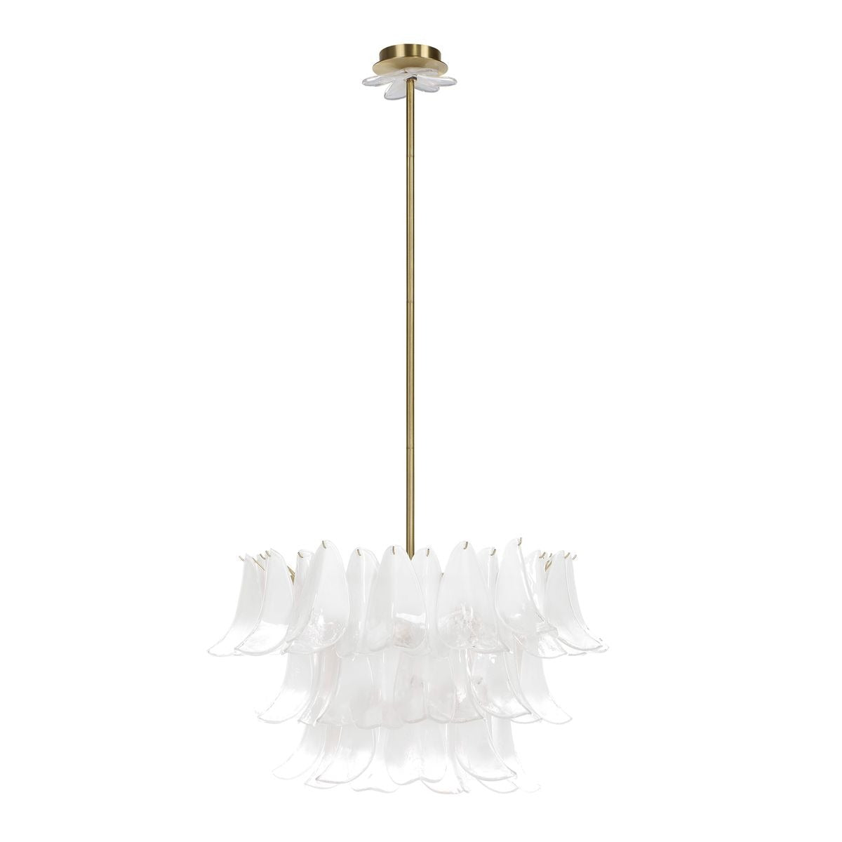White Lotus 10 Light Pendant