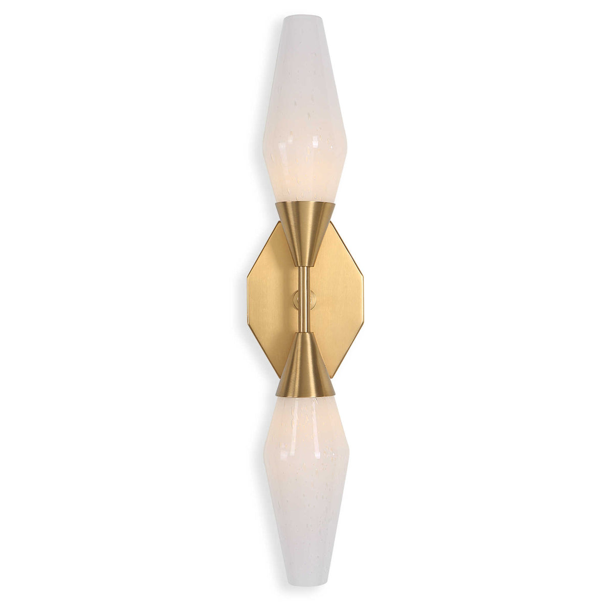 Agapanthus Two-Light Wall Light – Brass