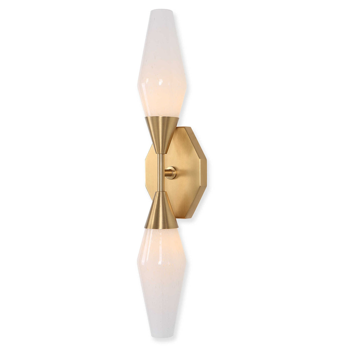 Agapanthus Two-Light Wall Light – Brass