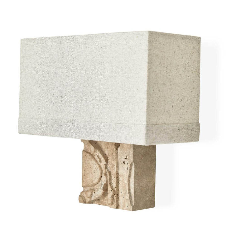 Icon Neutral Travertine Wall Light