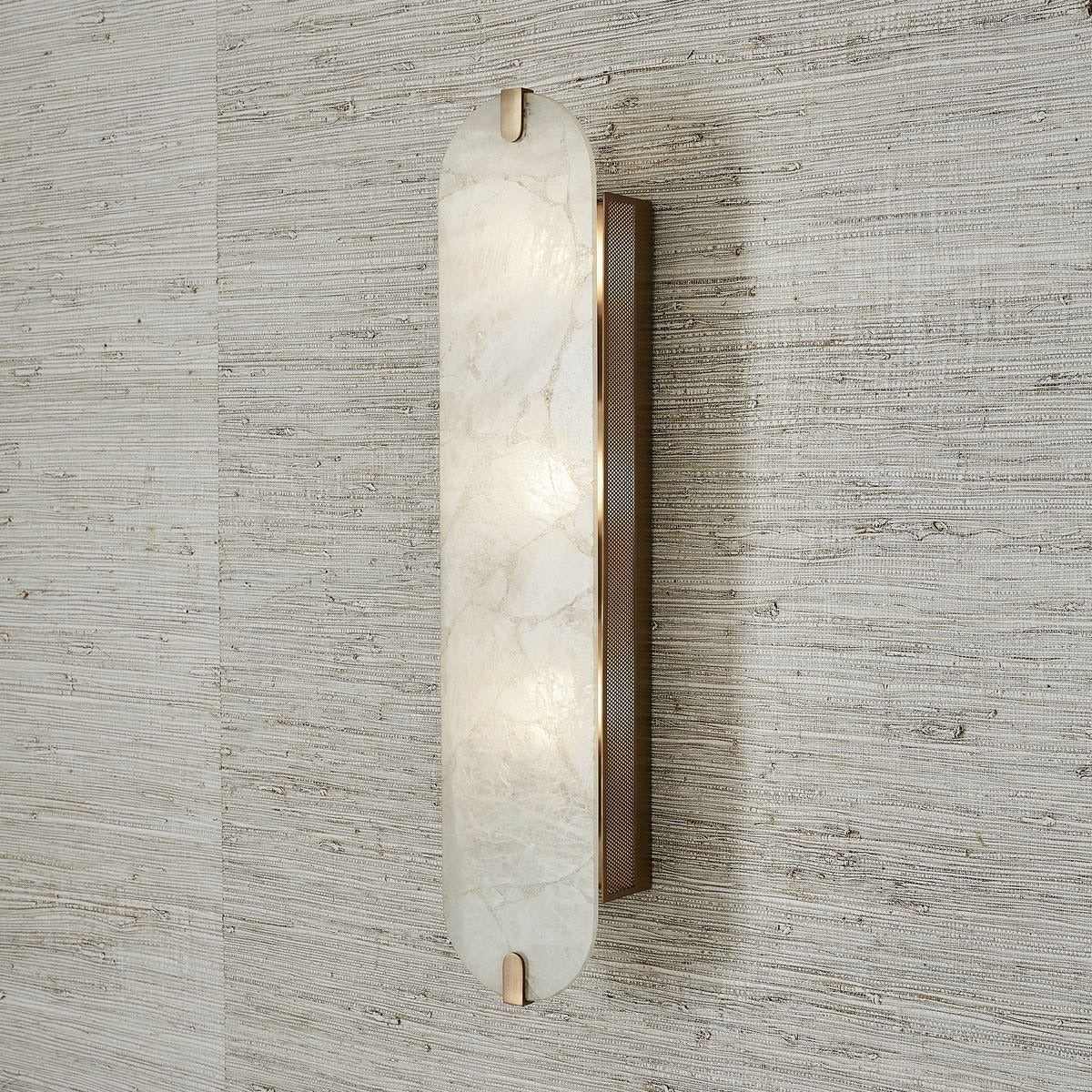 Lustrous 3 Light Wall Sconce – Crystal