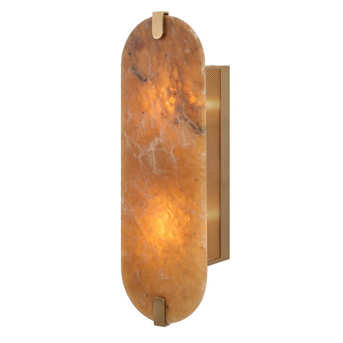 Lustrous 2 Light Wall Sconce – Smoky Alabaster