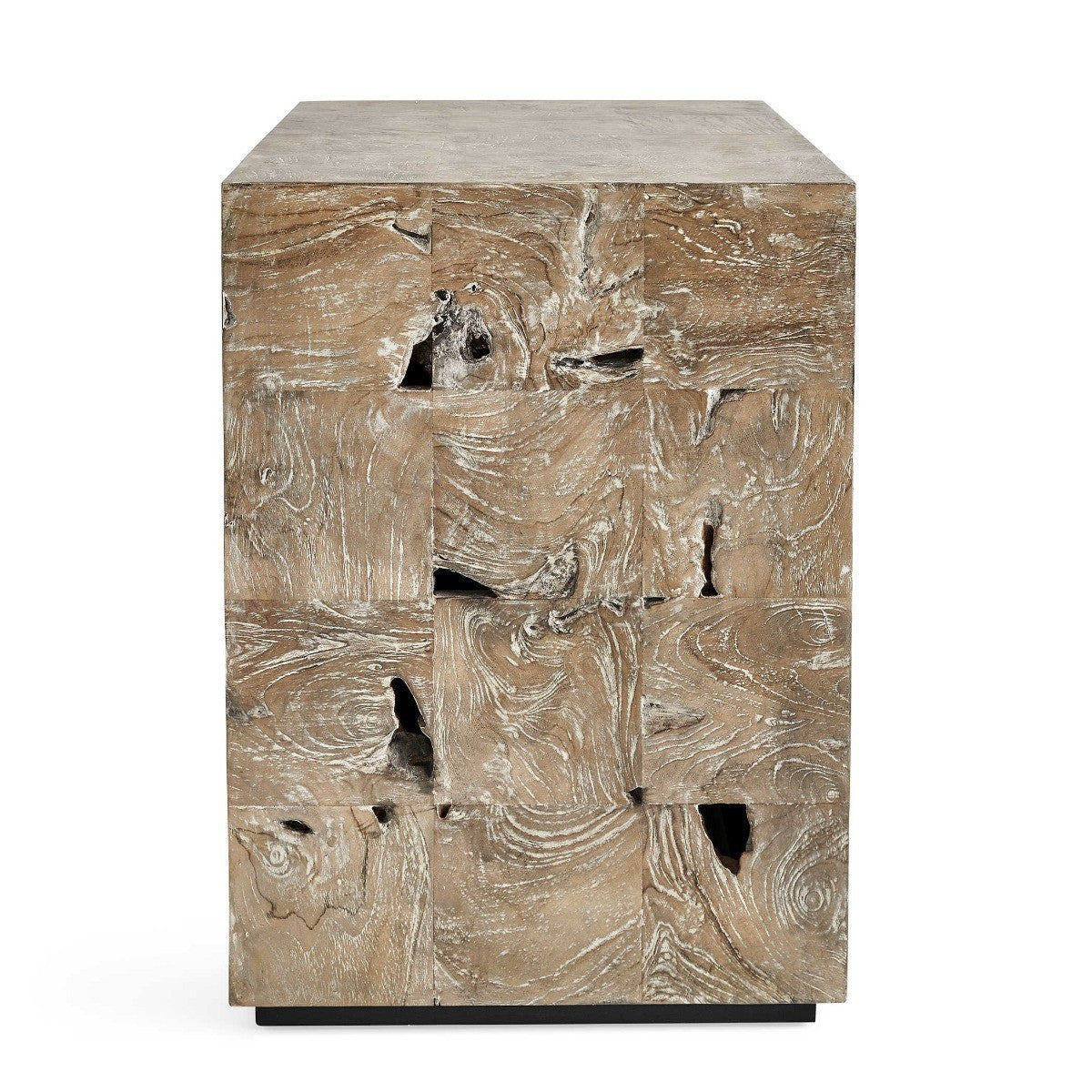 Teak Tac Toe End Table – Light