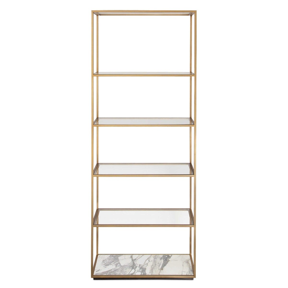 Floating Plane Etagere – Brass