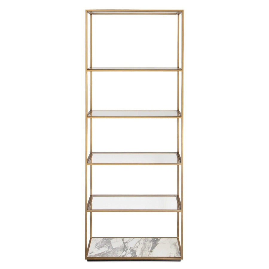 Floating Plane Etagere – Brass