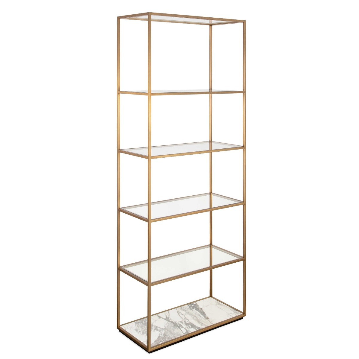 Floating Plane Etagere – Brass