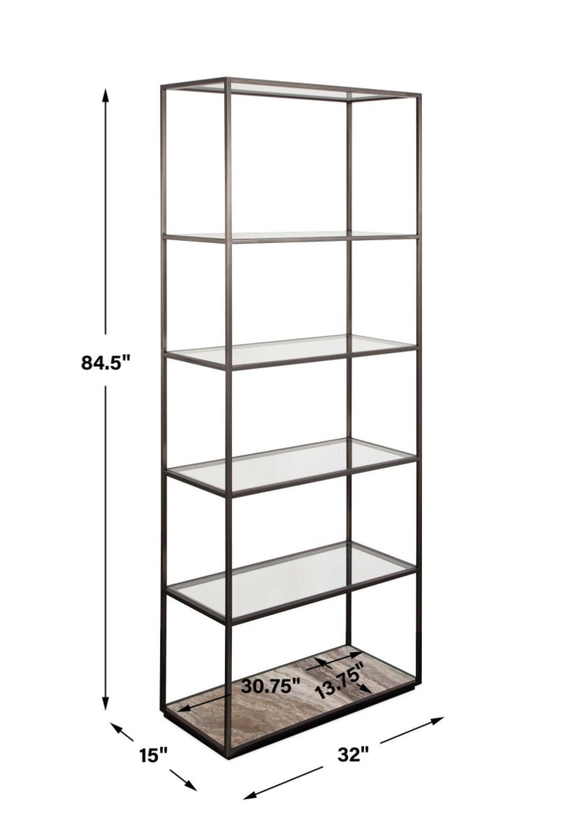 Floating Plane Etagere – Bronze