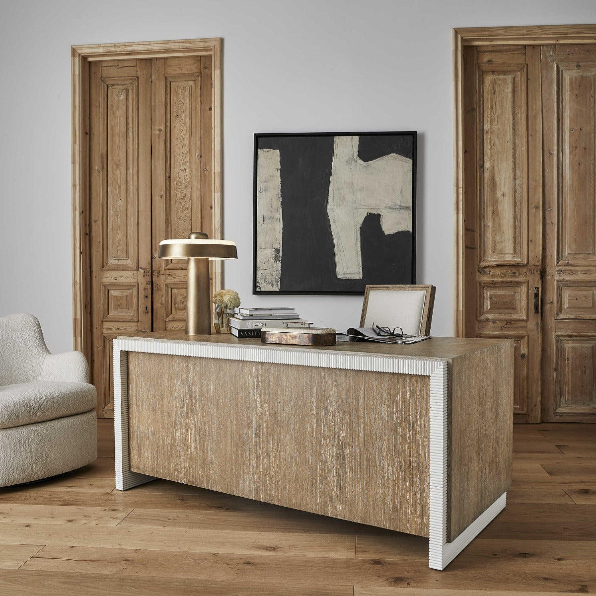Magic Keys Desk – Cerused Oak