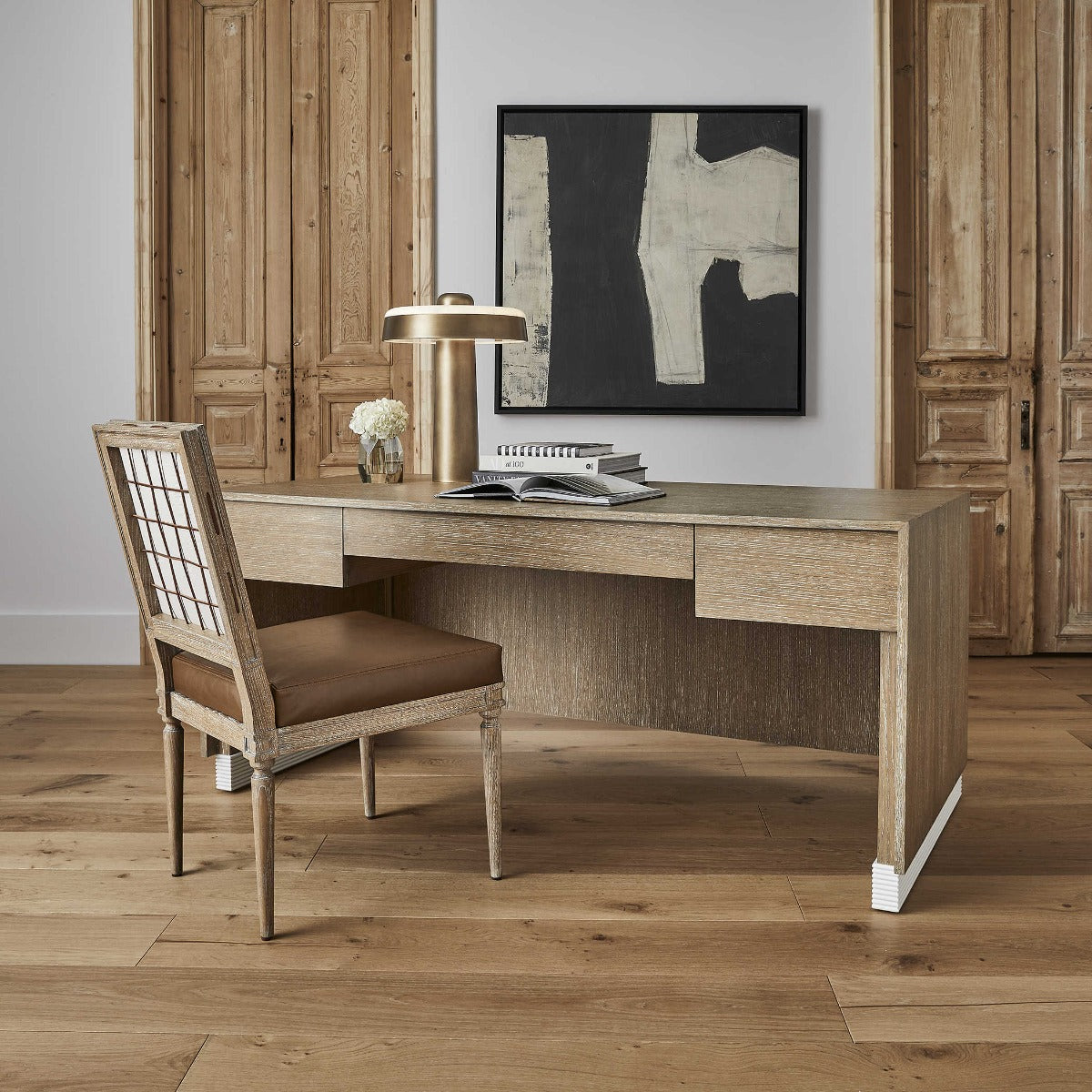 Magic Keys Desk – Cerused Oak
