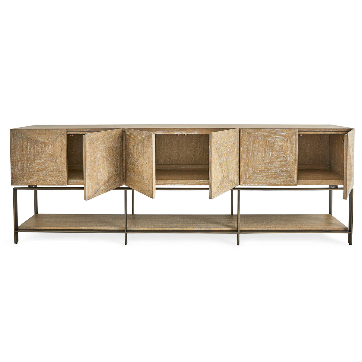 Trapezoid 6 Door Cabinet