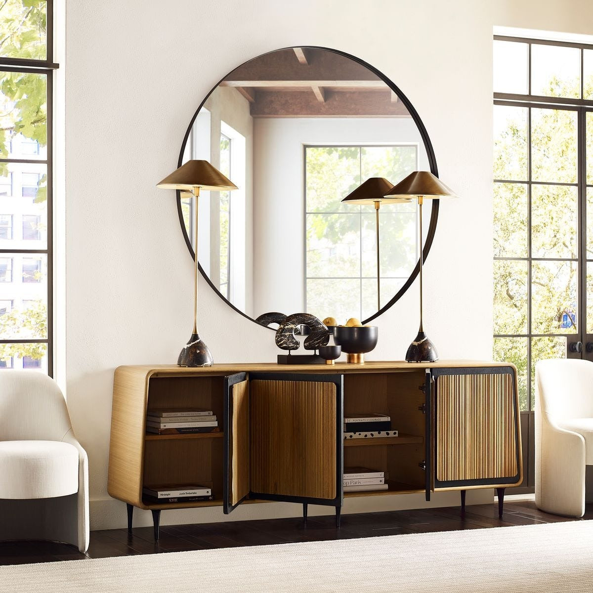 Striation 4 Door Cabinet