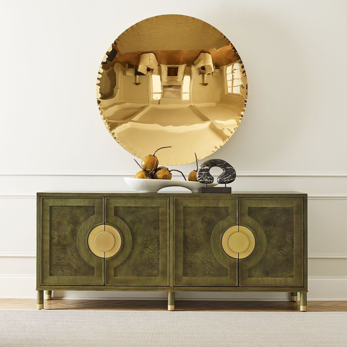 Palais 4 Door Cabinet – Olive