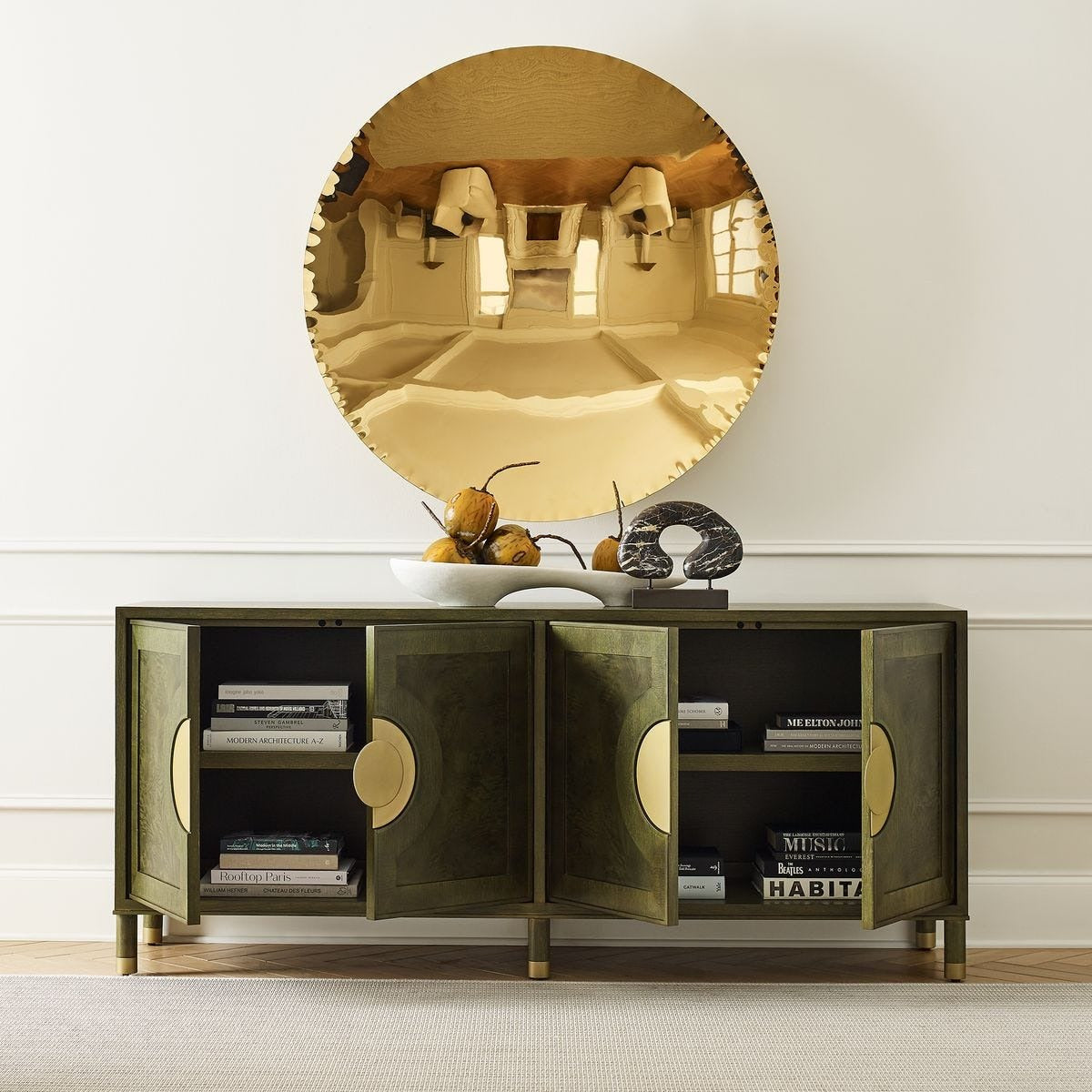 Palais 4 Door Cabinet – Olive