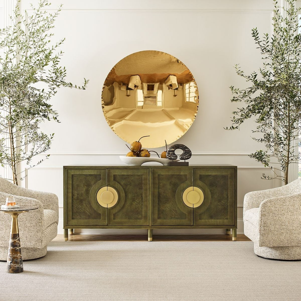 Palais 4 Door Cabinet – Olive