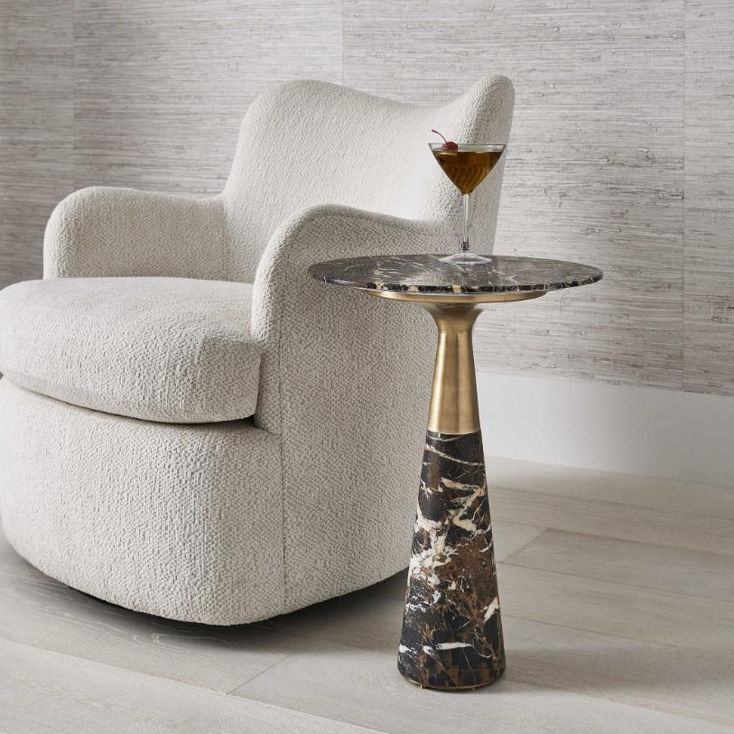 Pier Accent Table – Marble